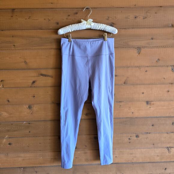 Girlfriend Collective Full Length Lilac Light Purple Leggings Large Gym Pant - Picture 1 of 5